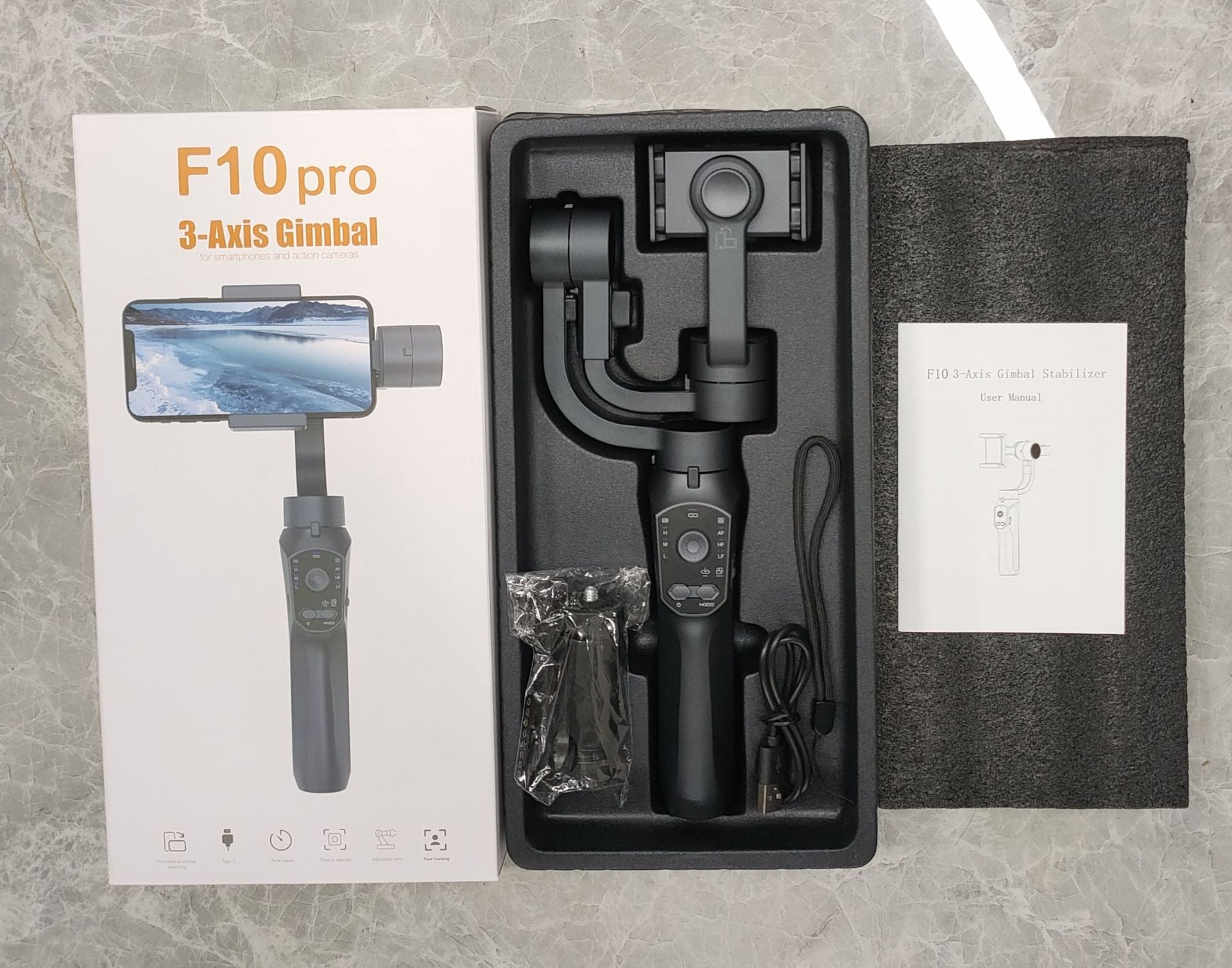 3-Axis Handheld Stabilizer | Anti-Shake Gimbal for Smooth Videos - Neon Gear
