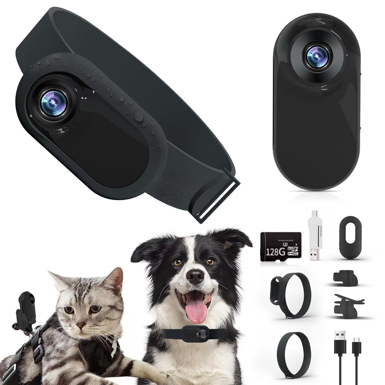 1080P HD Magnetic Sports Camera | Portable Clip for Pets & Outdoor Use - Neon Gear